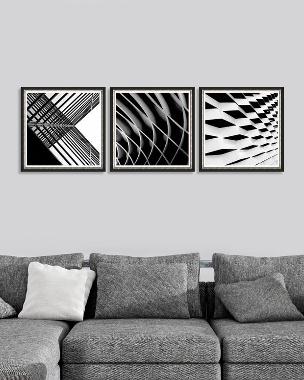 Global Art Tablou 3 piese Framed Art Urban Geometry