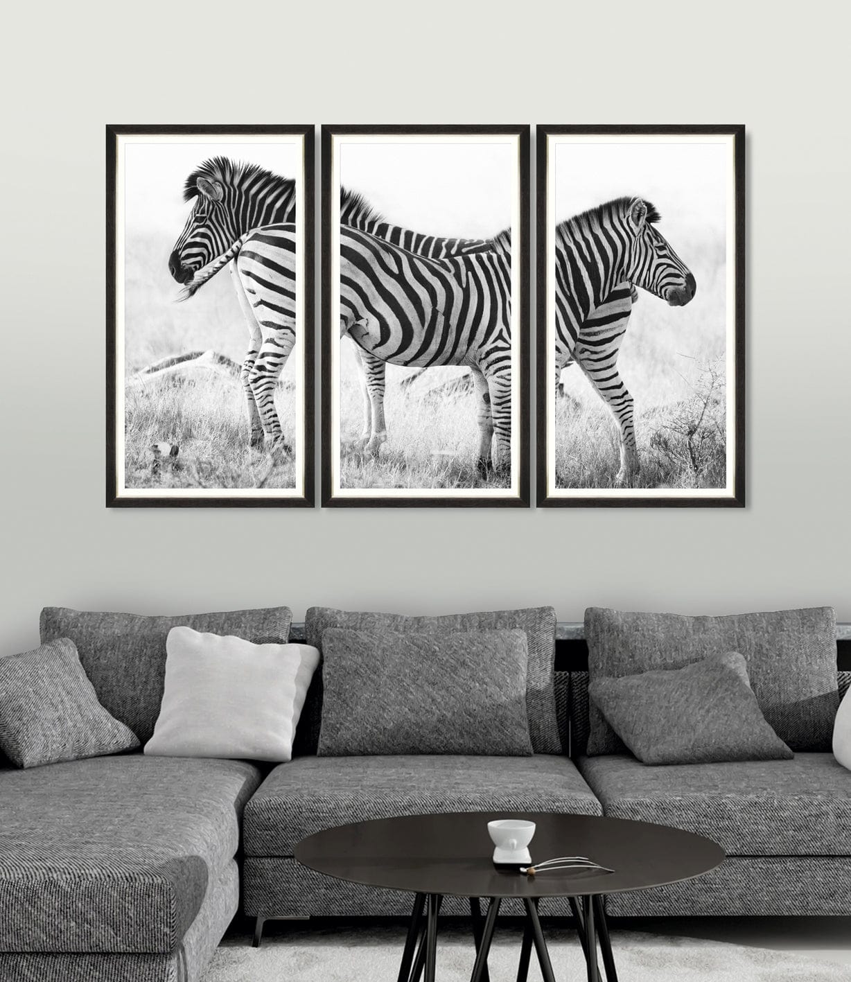 Tablou 3 piese Framed Art Zebra Pair (4)