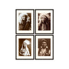 Tablou 4 piese Framed Art Indian Chief Portraits