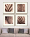 Tablou 4 piese Framed Art Sepia Palm Texture (5)