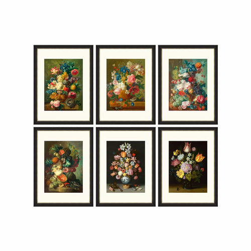 Global Art Tablou 6 piese Framed Art Flowers in Vase