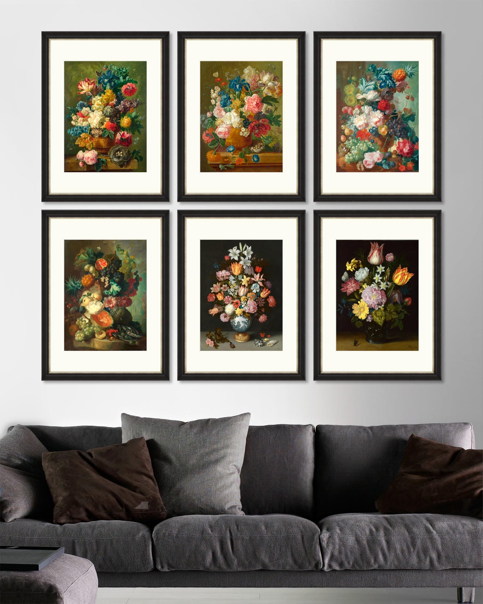 Tablou 6 piese Framed Art Flowers in Vase (1)