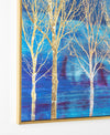 Tablou Canvas Gallery 885 Trees Albastru / Auriu, 100 x 70 cm (2)