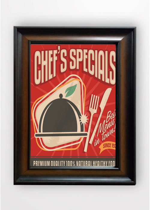 Oyo 80 x 110 cm Tablou Framed Art Chef's Specials Multicolor