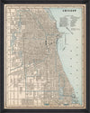 Tablou Framed Art Chicago Map