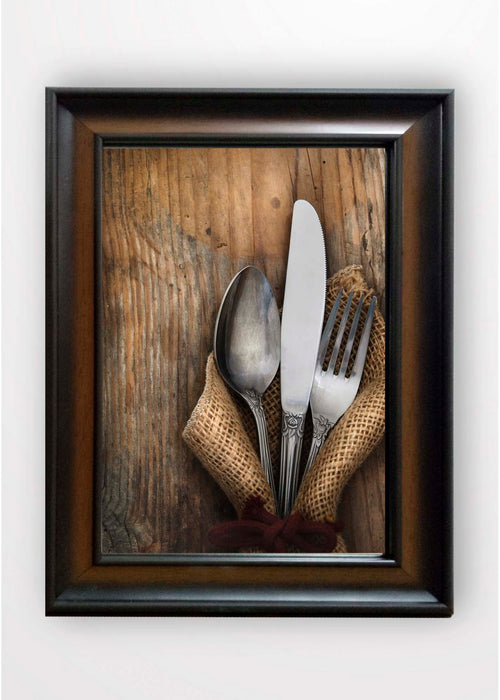 Oyo 80 x 110 cm Tablou Framed Art Cutlery Multicolor