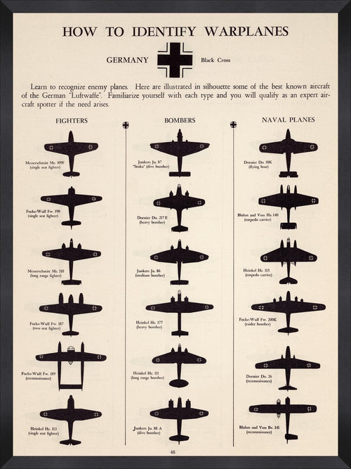 Tablou Framed Art Germany Warplanes