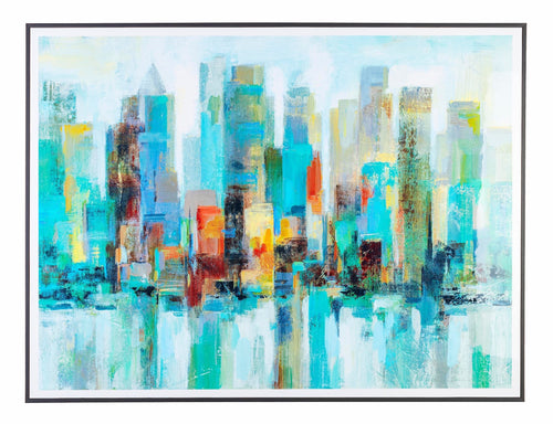 Tablou Framed High Glossy 940 Manhattan Multicolor, 120 x 90 cm