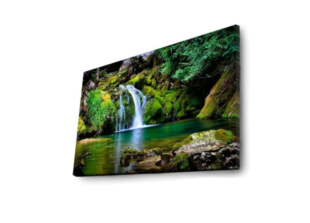 Tablou Canvas Led, Waterfall 4570DACT-34 Multicolor, 70 x 45 cm (4)