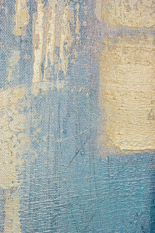 Tablou Canvas Talent 176 Albastru / Auriu, 140 x 70 cm (1)