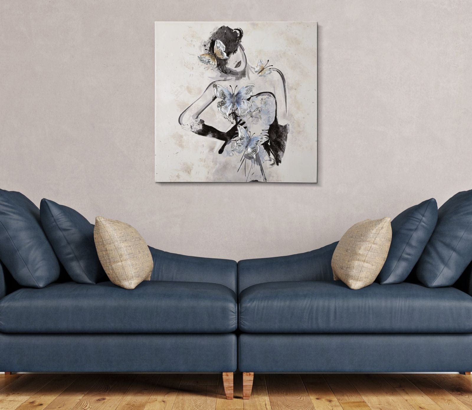 Tablou Canvas Woman -B- Multicolor, 80 x 80 cm (1)