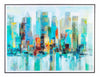 Tablou Framed High Glossy 940 Manhattan Multicolor, 120 x 90 cm