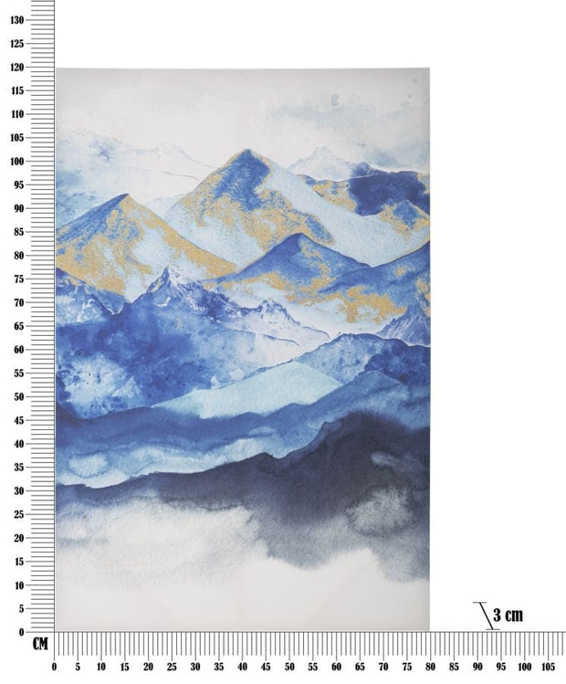 Tablou pictat manual, Mountain Multicolor, 80 x 120 cm (5)