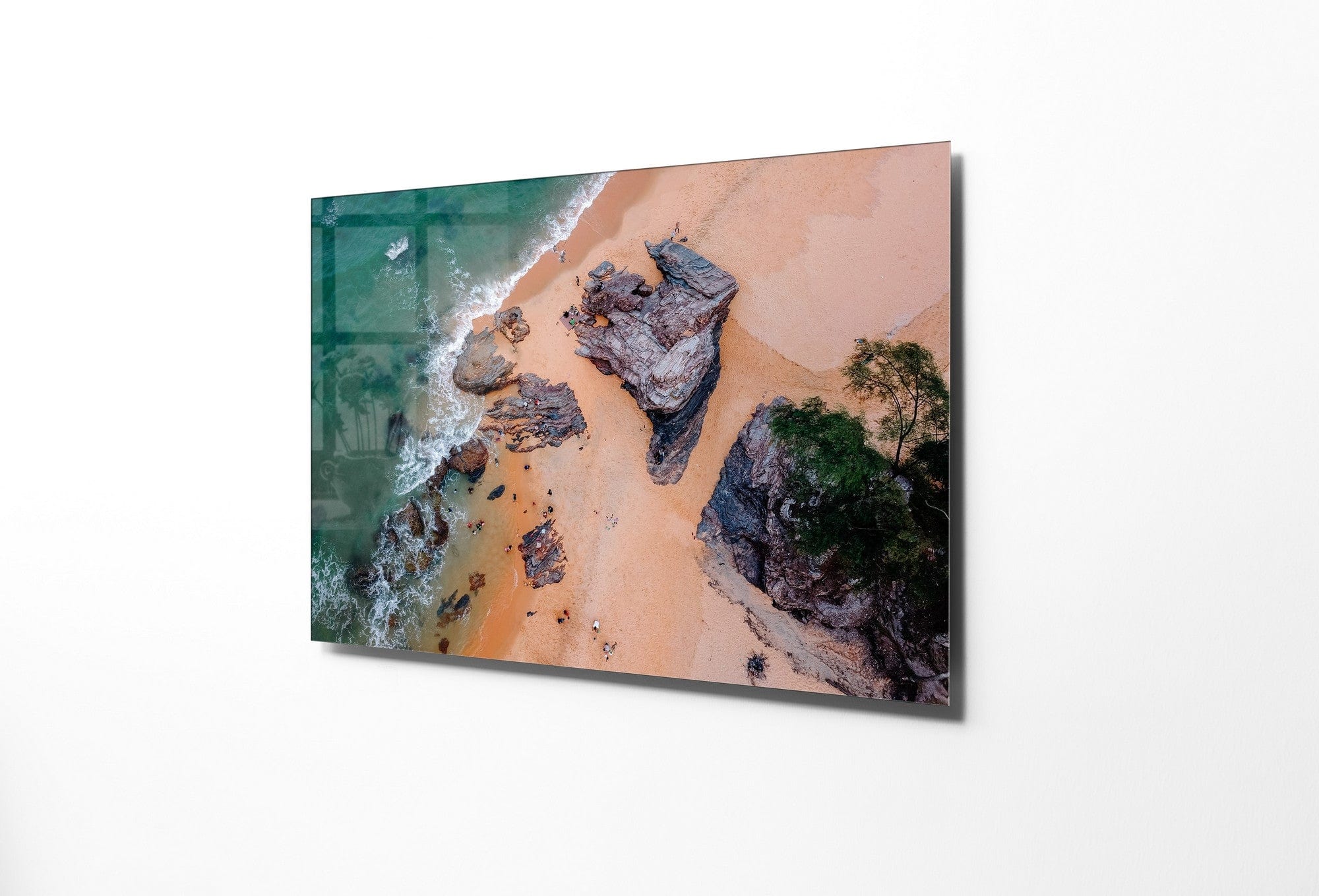 Tablou Sticla Above The Beach 1166 Multicolor, 45 x 30 cm (3)
