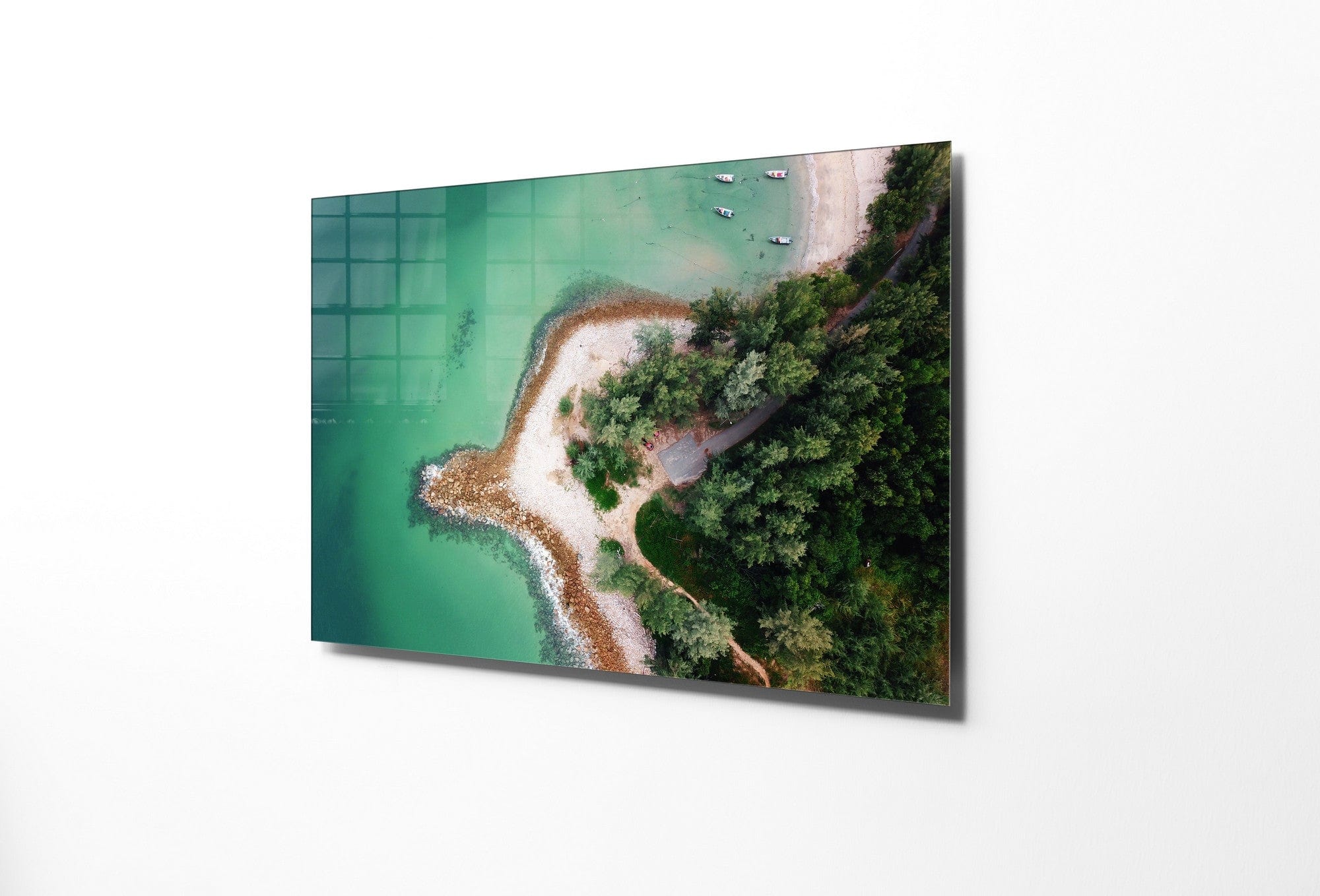 Tablou Sticla Green Ocean 1165 Multicolor, 45 x 30 cm (3)