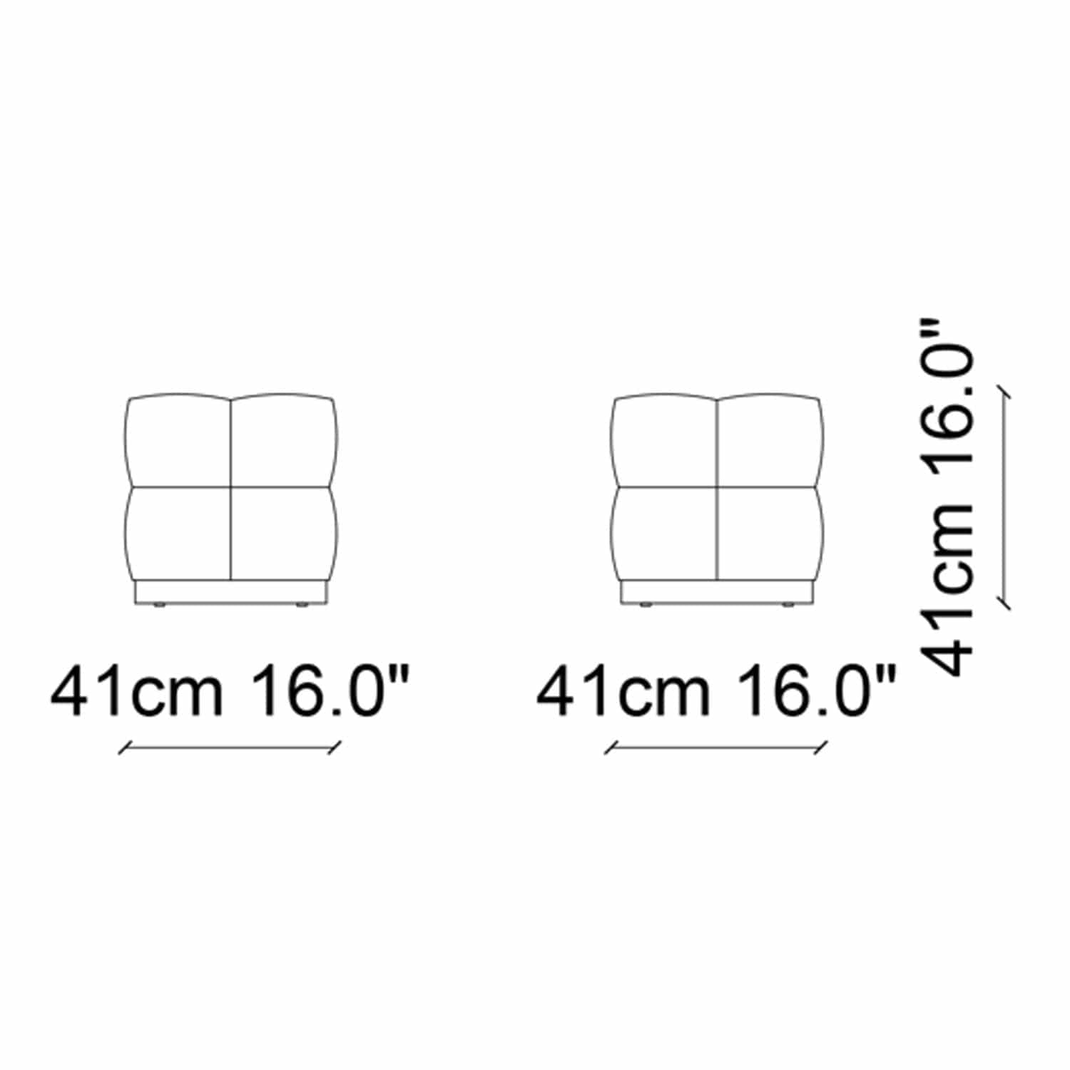 Taburet tapitat cu piele ecologica, Chocolate Maro, l41xA41xH41 cm (3)