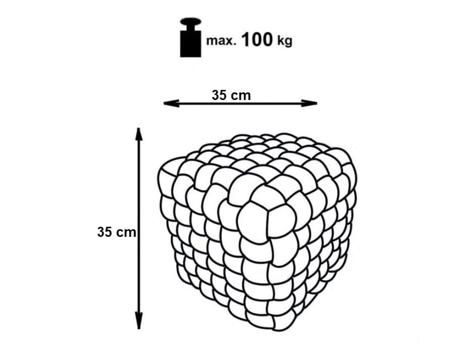 Taburet tapitat cu stofa Rayley Verde deschis, l35xA35xH35 cm (5)