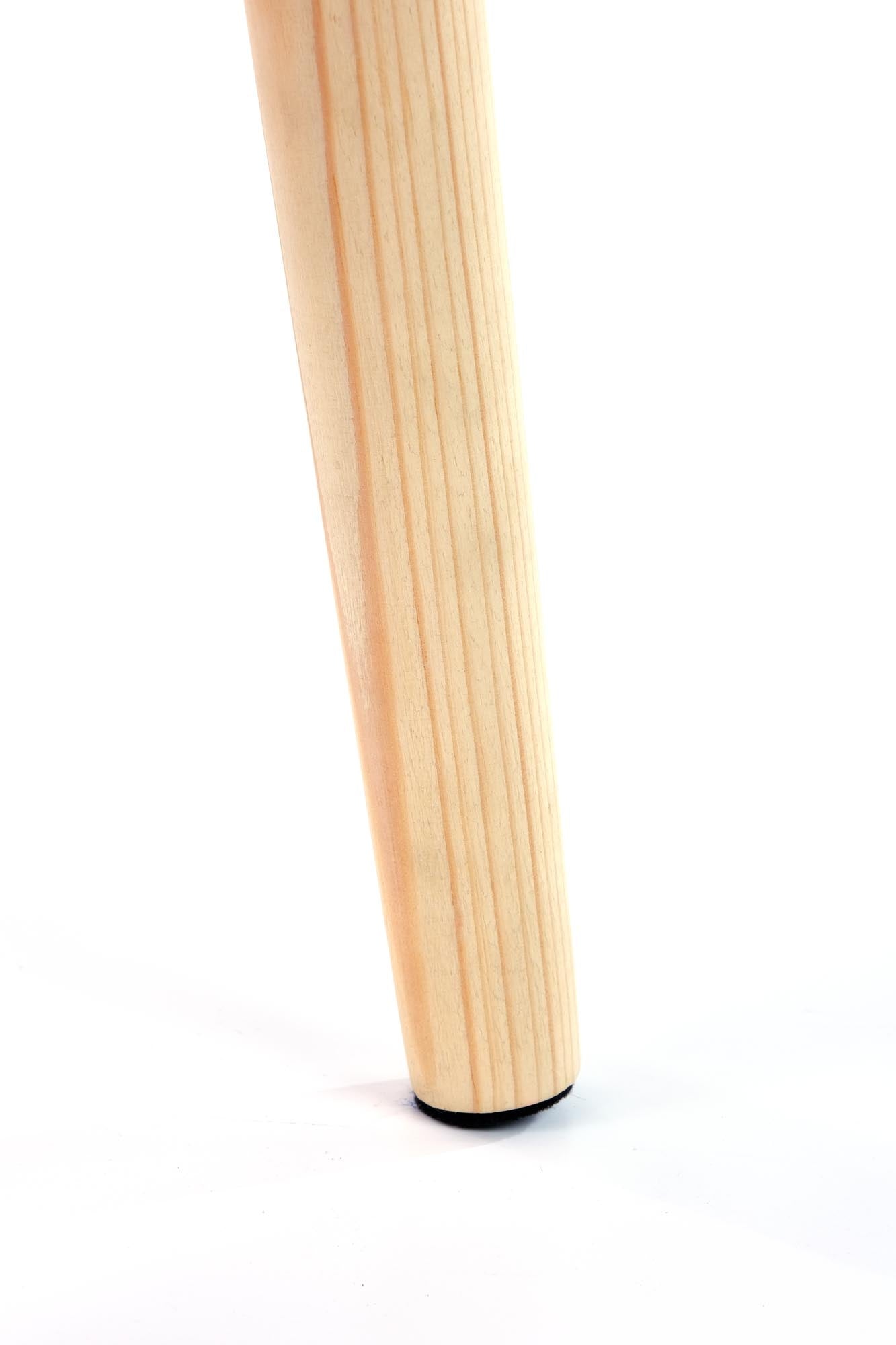 Taburet tapitat cu stofa si picioare din lemn Yanis Gri / Natural, l37xA27xH35 cm (5)