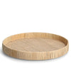 Tava pentru servire, din ratan, Tray Round Natural, Ø40xH5 cm