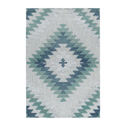 Traversa din poliester Bahama 5154 Geometric Albastru & AYYTPCH-BAHAMA5154BLUE-TRAVERSA