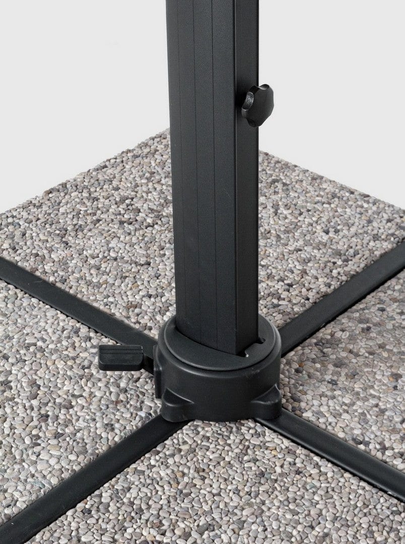 Umbrela de soare suspendata, Ines A Gri Deschis, L400xl400xH278 cm (11)