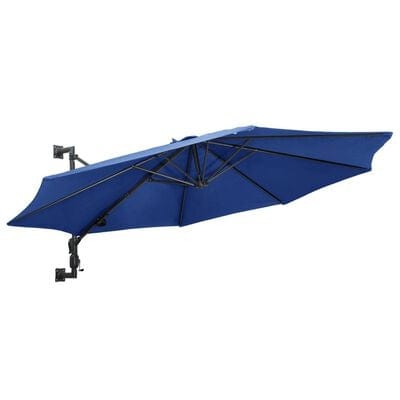 Umbrela de soare cu montaj pe perete, Reda Albastru, Ø300xH131 cm (1)