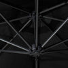Umbrela de soare cu montaj pe perete, Reda Negru, Ø300xH131 cm (1)