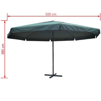 Umbrela de soare, Samos Verde, Ø500xH385 cm (4)