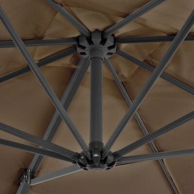 Umbrela de soare suspendata, Malta Grej, L250xl250xH230 cm (2)