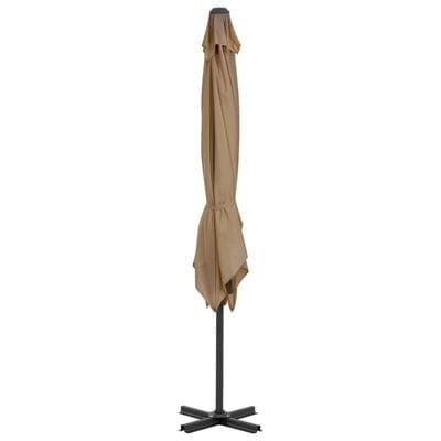 Umbrela de soare suspendata, Malta Grej, L250xl250xH230 cm (3)
