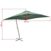 Umbrela de soare suspendata, Vea Verde, L300xl300xH290 cm (7)