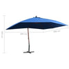 Umbrela de soare suspendata, Zahra Albastru, L400xl300xH285 cm (7)