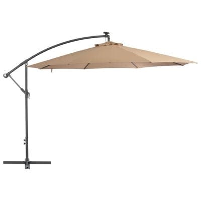 Umbrela de soare suspendata, Zamir Grej, Ø350xH280 cm