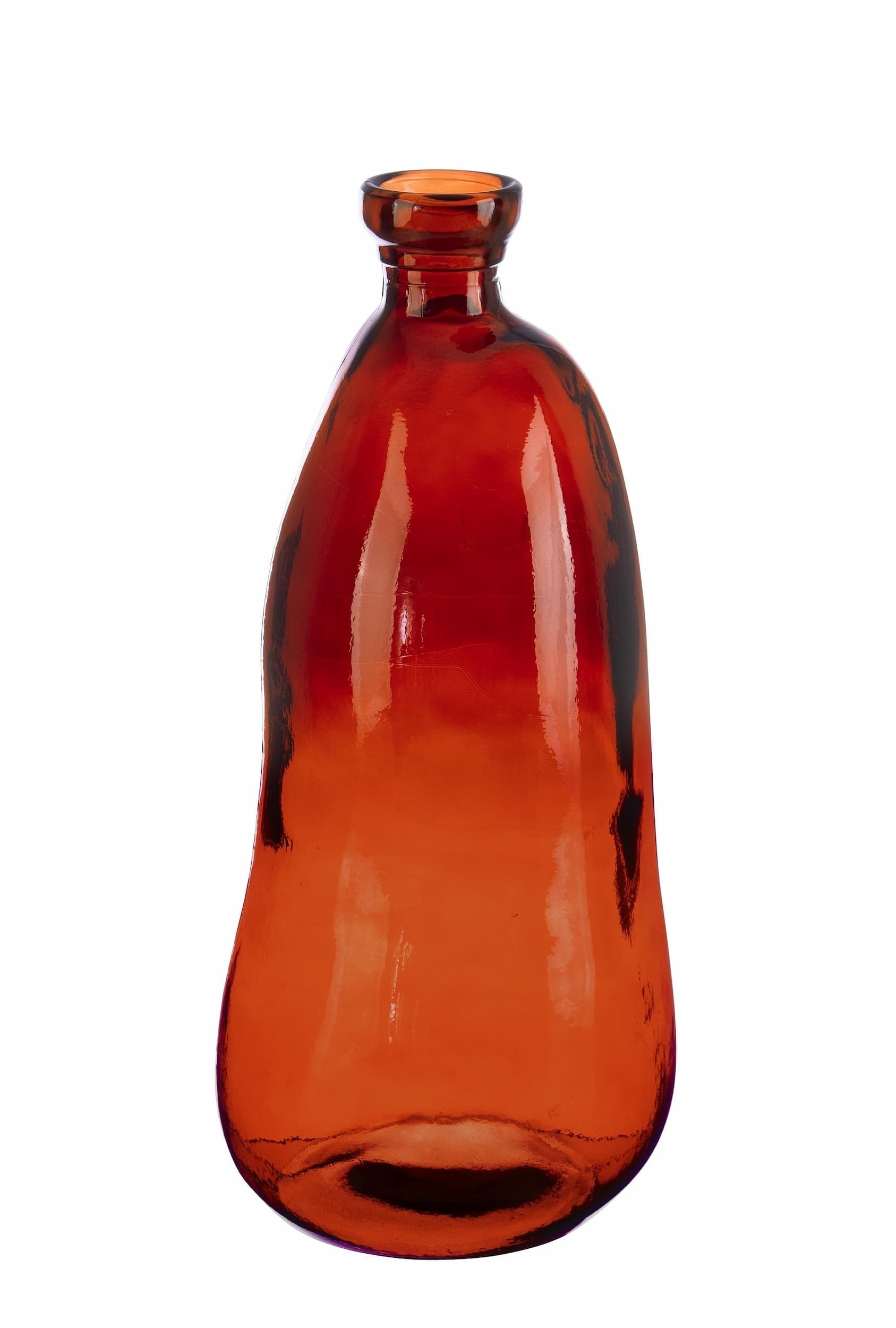 Vaza decorativa din sticla reciclata, Loopy Bottle L, Ø23xH52,5 cm (3)