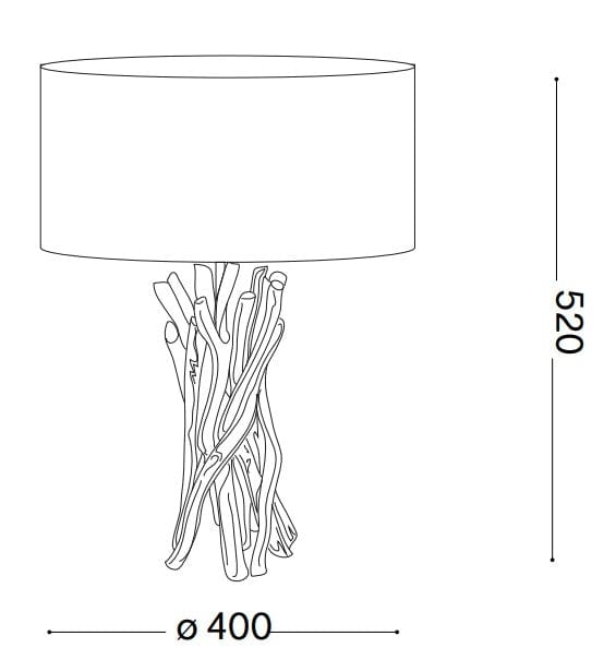 Veioza Driftwood TL1 Natural (2)